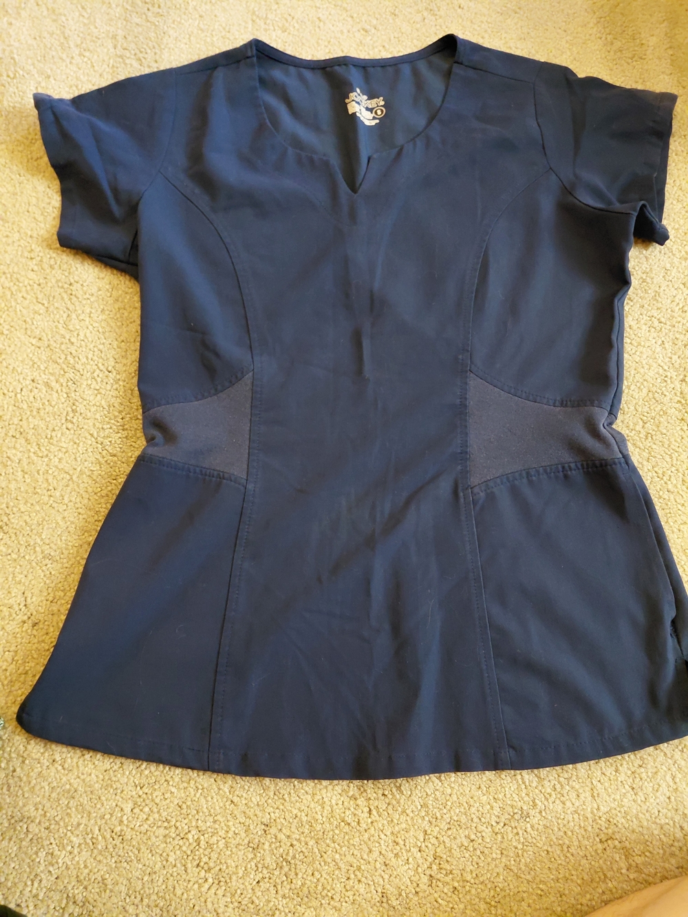 Jockey Navy Short-Sleeve Scrub Top